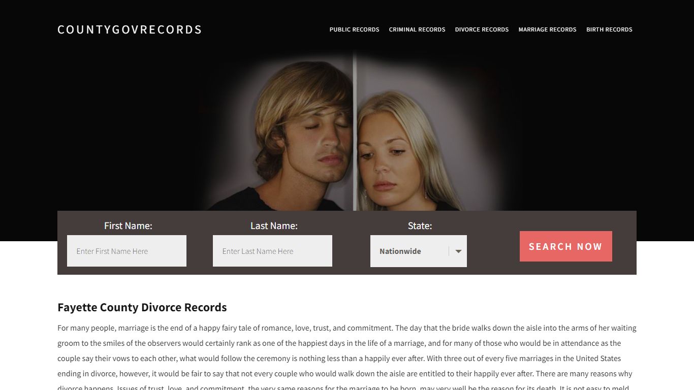 Fayette County Divorce Records | Enter Name and Search|14 Days Free