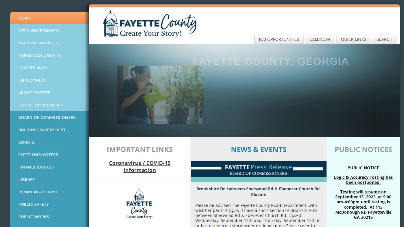 Official Website of Fayette County, Georgia